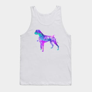 Boxer Dog Watercolor Painting Tank Top